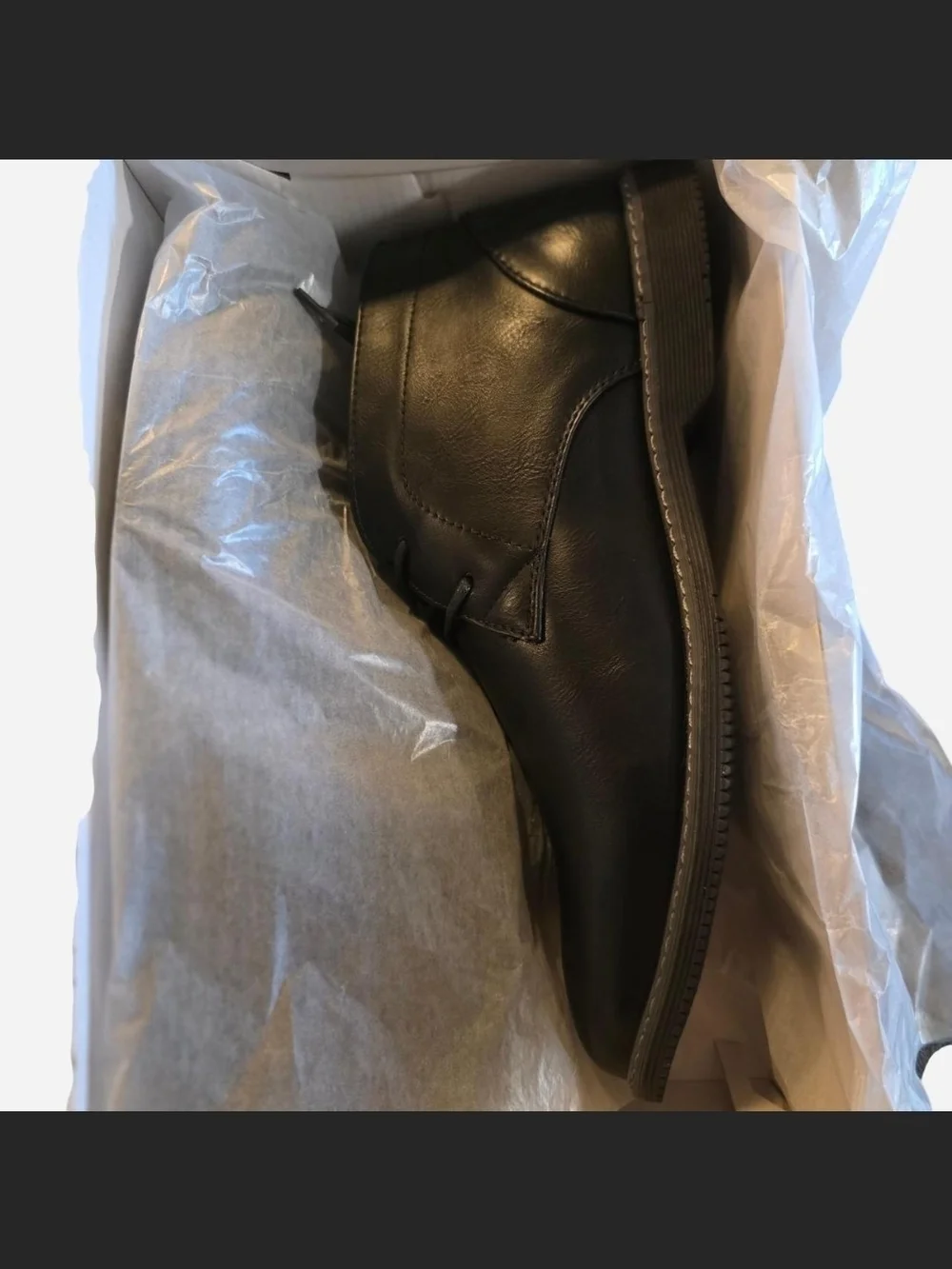 London Fog Men's Black Leather Chukka Boots